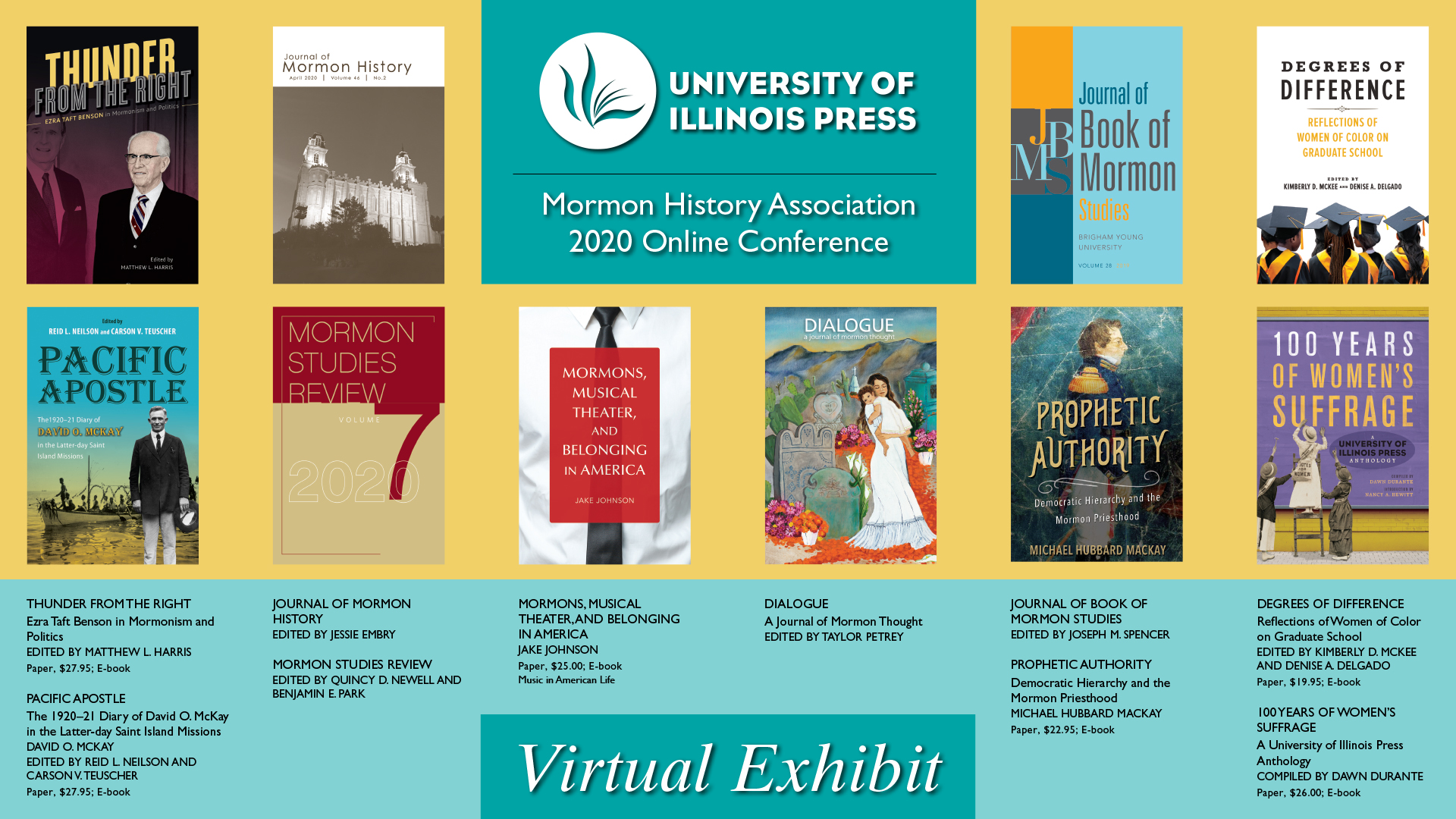 University of Illinois Press MHA Mormon History Association Exhibitor