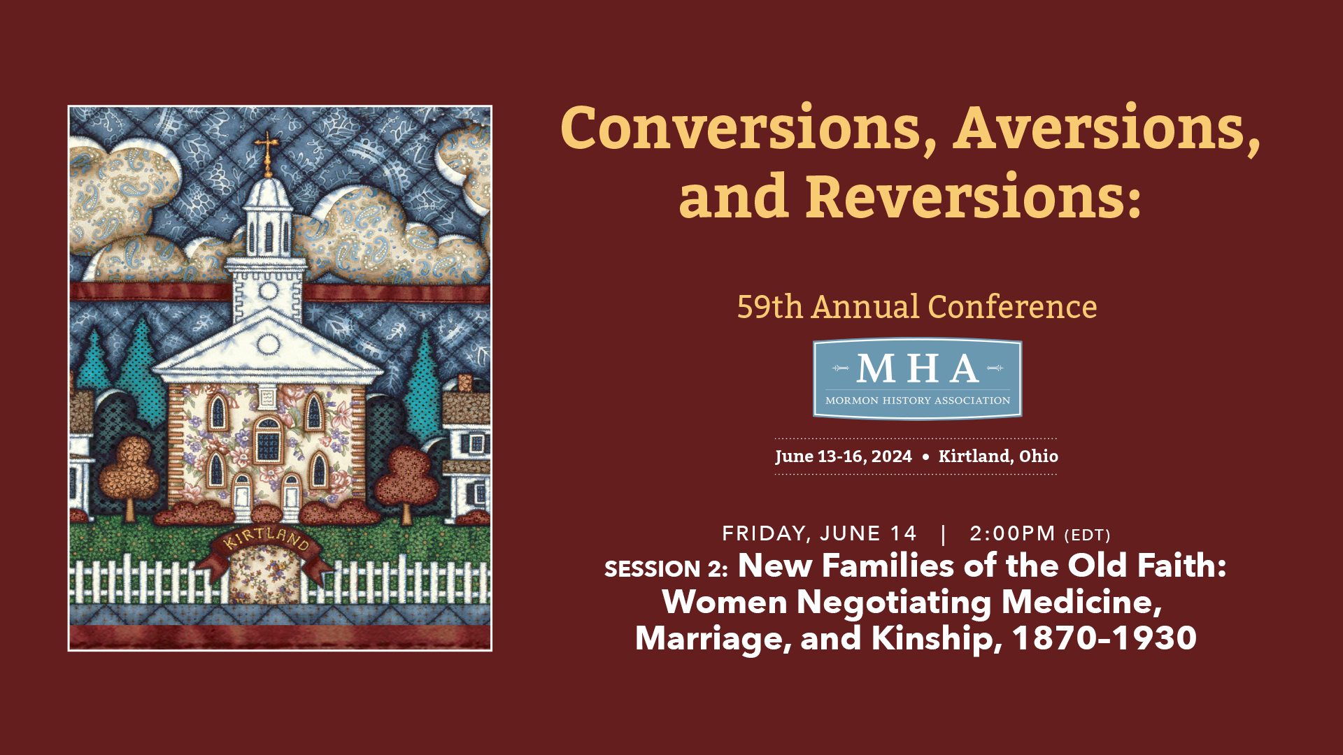  MHA Mormon History Association